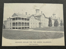 Antique Michigan Asylum For The Insane Kalamazoo MI Photographic Print on Card picture