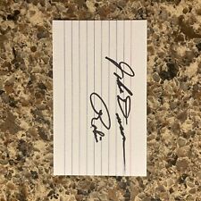 Johnny Duncan signed 3x5 index card Robin/Dick Grayson Batman And Robin 1949 picture