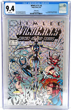 1992 Image Comics Wild CATS #2 Jim Lee Hologram Cover CGC 9.4 Graded Comic picture