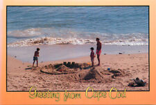 Postcard Family at Nauset Beach at Cape Cod in Massachusetts, MA picture