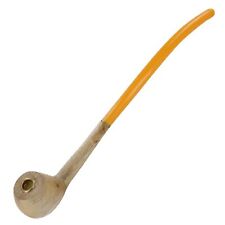 The Wizened Wizard Orange Tobacco Pipe - Extra Long Smoking Stummel - 14.5 In picture