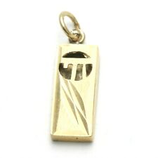 Vintage 14k Mezuzah Chai Pendant Yellow Gold made in Israel picture