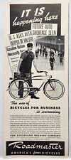 1941 Roadmaster Bicycle Bike Vintage Print Ad Man Cave Art Deco Cleveland OH 40s picture