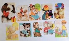 Vintage Lot 10 Children's All Occasion Used Greeting Cards Hallmark + More picture