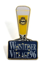 Warsteiner Village '96 Atlanta Olympics German Beer Pilsner Glass Pin Advertise picture