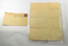 1938 Personal Handwritten Letter With Envelope - Houston Texas to Wickett Texas picture