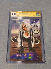 GIANT-SIZE BLACK CAT INFINITY SCORE #1 CVR A CGC 9.8 SS SIGNED/REMARK GREG HORN picture