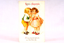 Antique Ellen Clapsaddle Cartoon Art Valentine Postcard Valentine's Day Card picture