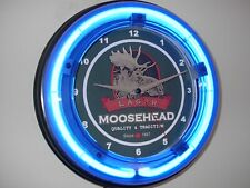 Moosehead Canada Beer Bar Man Cave Neon Wall Clock Advertising Sign picture