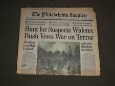 2001 SEP 14 PHILADELPHIA INQUIRER NEWSPAPER - HUNT FOR SUSPECTS WIDENS - NP 3116 picture