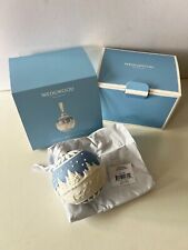Wedgwood Christmas Skating Bauble Blue Ball Ornament Box + Tags picture