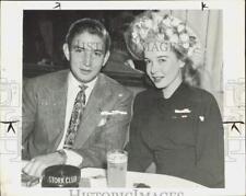 1956 Press Photo Diana Lynn and Robert Neal attend the Stork Club. - hpa86083 picture