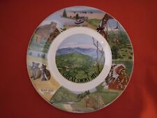 Vintage Great Smoky Mountains 9 Inch Pictorial Souvenir Plate Mid Century picture