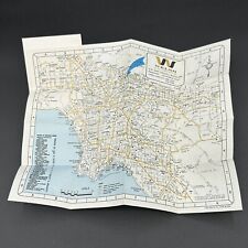 Vintage Western Map Company 1976 Los Angeles Pasadena Micromap Welsh Graphics picture