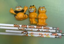 4 Vintage Garfield pencils and 3 toppers picture