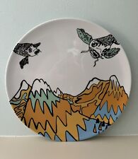 IKEA Flying Fish over Mountains 11” Dinner Plate 23102 Sweden Poland Made RARE picture