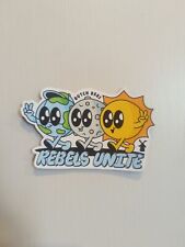 Dutch Bros Coffee Sticker April 2024 Rebels Unite Earth Moon Sun Peace Windmill picture