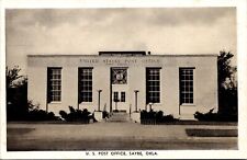 Postcard U.S. Post Office in Sayre, Oklahoma picture