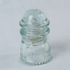 Vintage Hemingray Clear Blue Glass Insulator No9 United States picture