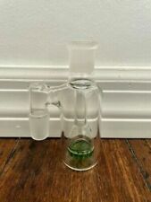 18MM GREEN GLASS WATER PIPE ASH CATCHER CLEAR HONEYCOMB PERC 90DEGREE picture