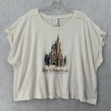 Walt Disney World 50th Anniversary Top Castle Crop T-shirt Womens Sz 1X Boxy picture