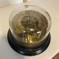 CHICAGO APPARATUS COMPANY BAROMETER GLASS DOME GERMANY TABLE TOP RARE ANTIQUE picture