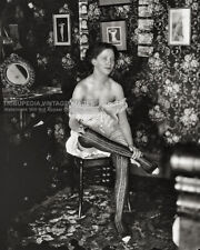 1912 Bellocq Seated Woman Legs Crossed Photo - Storyville Portraits Prostitute picture