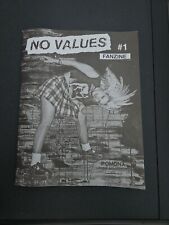 No Values Fanzine #1 2024 MISFITS FEAR BLACK FLAG DAMNED IGGY POP TSOL picture