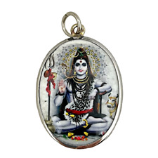 Lord Shiva Third Eye Mahadev Nandi Bull Om Hindu Murti Amulet Pendant #6 picture