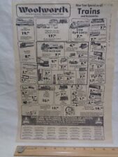 Vintage ad WOOLWORTH'S 1977 store listings NYC area A.H.M. TRAINS sale Brooklyn picture