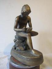 Hellenistic Bronze Tone Sculpture of a Boy Removing thorn from the sole of his picture
