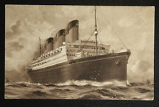 RMS Majestic White Star Line The World's Largest Liner Trade Card 5.5