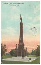 Knox County Soldiers & Sailors Monument, Vincennes IN 1914 by F. W. Woolworth Co picture
