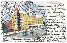Majestic Hotel Hot Springs, AR Arkansas Motel Advertising Vintage 1908 Postcard picture
