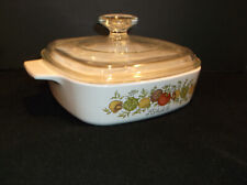 Vintage Corning Ware 1-Quart A-1-B Dish w/Lid LEchalote Spice of Life picture