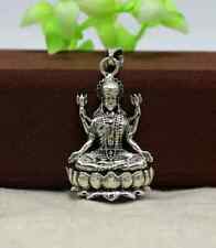 925 Sterling Silver Handmade Hindu Goddess Mahalaxmi Pendant picture