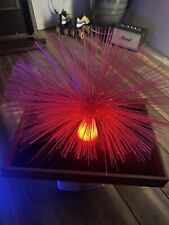 Fiber optic Lamp   Approximately 12” x 12”  Nit glass type  picture