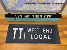 NYC SUBWAY ROLL SIGN TT WEST END LOCAL MANHATTAN LINCOLN CENTER RIVERSIDE PARK picture