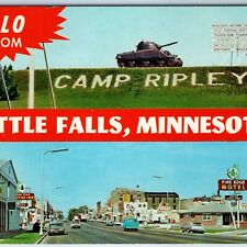 c1960s Little Falls Lindberg Park Camp Ripley Training National Guard, Tank A216 picture