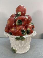 1990s Kaldun and Bogle Majolica Style Apple Jar Topiary picture