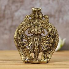 Panchmukhi Hanuman Brass Idol Statue Religious Hindu God Figurine 12 CM picture