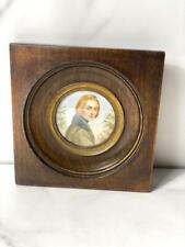 Vintage Miniature Hand Painted Frame Signature by j canava Made in France picture