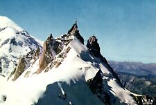 l'Alguille du Midi Chamonix Mont Blanc France Postcard picture