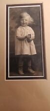 Vintage/Antique Framed And Matted Young Blonde Child picture