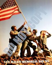 1983 Van Halen Memorial Day Flag US Festival Forest Lawn Drive In LA 8x10 Photo picture
