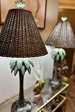 Vintage Mid-Century Palm Beach Regency Style Palm Tree Table Lamps -A Pair- RARE picture