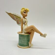 Lenox Disney Pixie Perfection Tinker Bell Thread Spool Figurine Open W Box picture