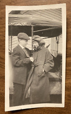 Vintage 1920s Young Boy & Girl Holding Hands Old Car Real Photograph P10b1 picture