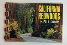 Vintage 1960s California Redwoods Mini Album Spiral Bound Book Full Color Photos picture