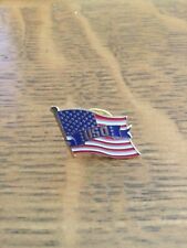 USO United Service Organization USA Flag Pin Lapel Enamel Collectible picture